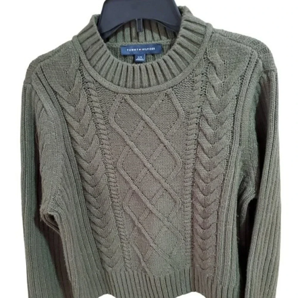 Tommy Hilfiger women's Green sweater Sz Large